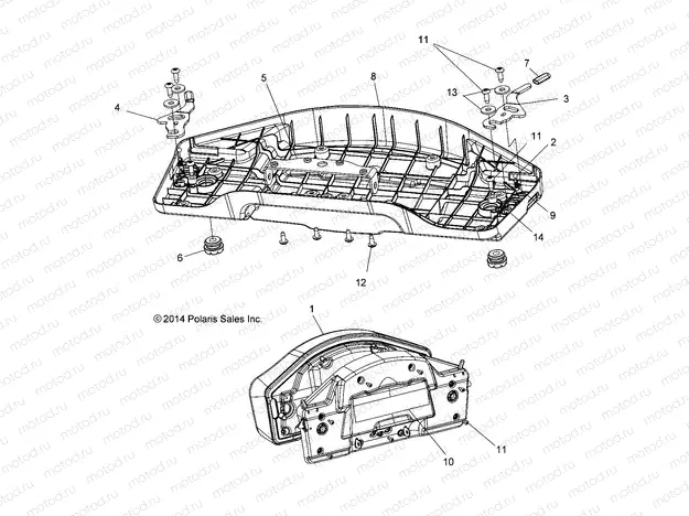 BODY | BODY, SEAT, PASSENGER, BOTTOM - A22SWE57F1/S57C1/C2/C5 (49ATVSEATBOTTOM15570X2)