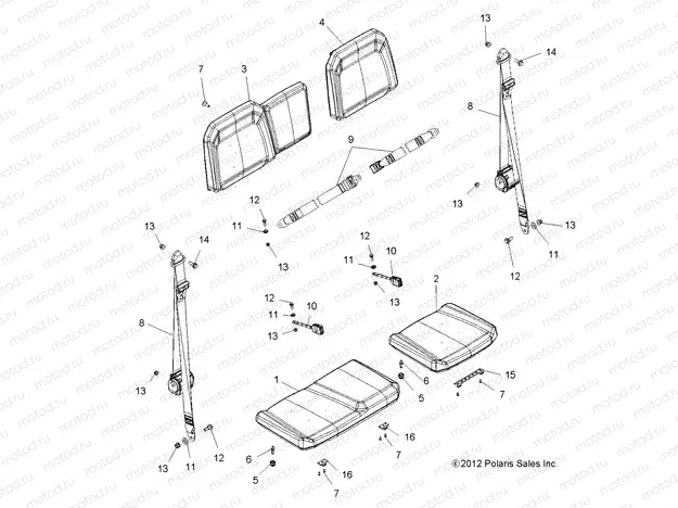 BODY | BODY, SEAT - R13UH88/UH9E ALL OPTIONS (49RGRSEAT13900XP)