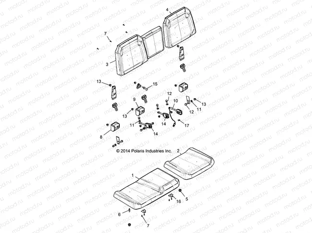 BODY | BODY, SEAT - R15RTA57AA/BA/AR/AC/EAU (49RGRSEAT15900XP)