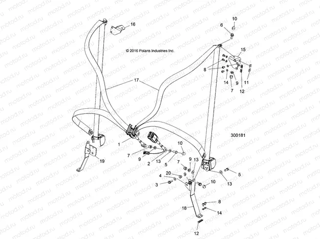 BODY | BODY, SEATBELTS, E2 - L22G2AEALA/DEALA (300181)
