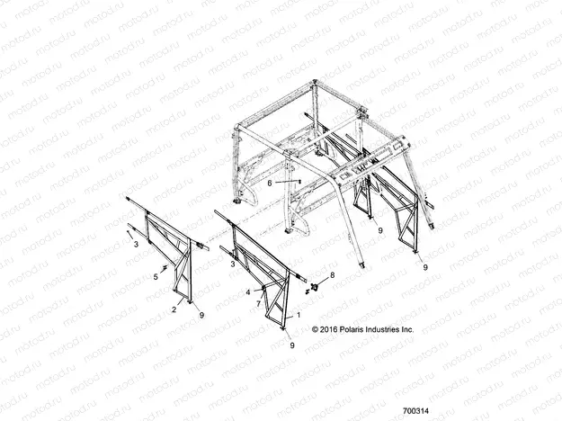 BODY | BODY, SIDE NETS - R20M4A57B1/B9/EBH (700314)