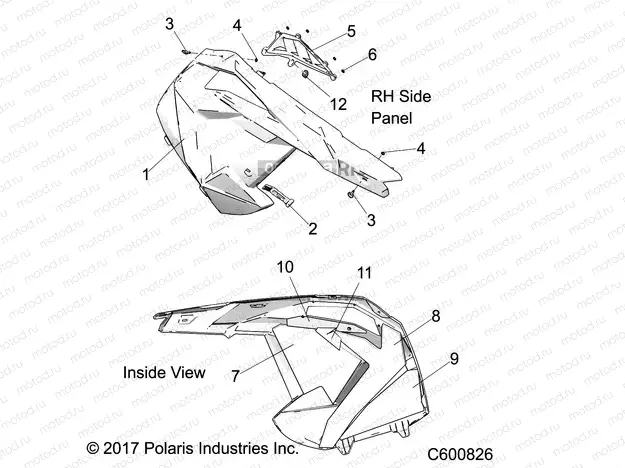 BODY | BODY, SIDE PANEL, RH - S20CBU5BSA/BSL (C600826)