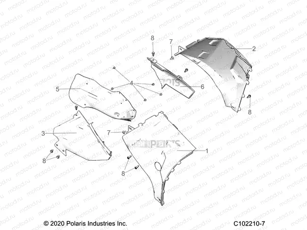BODY | BODY, SIDE PANELS - A20SXN85A8/CA8 (C102210-7)