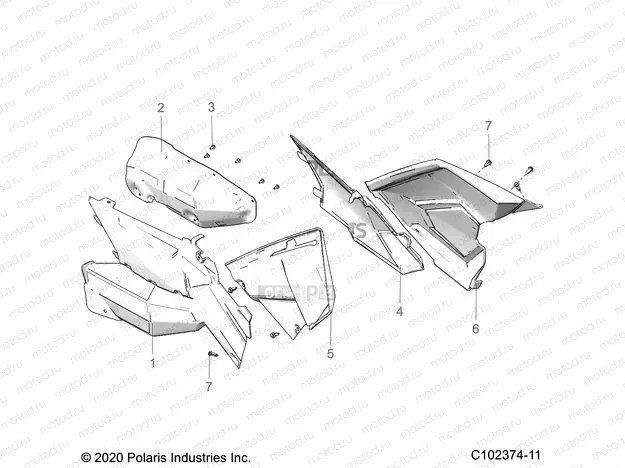 BODY | BODY, SIDE PANELS - A23SVA85A3 (C102374-11)