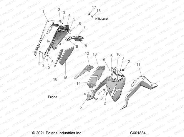 BODY | BODY, SIDE PANELS AND TRIM - S22TDL8RS/8RE ALL OPTIONS (C601884)