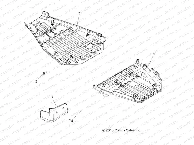 BODY | BODY, SKID PLATES - A11DX55FL (49ATVSKIDPLATE11SPTRG550)