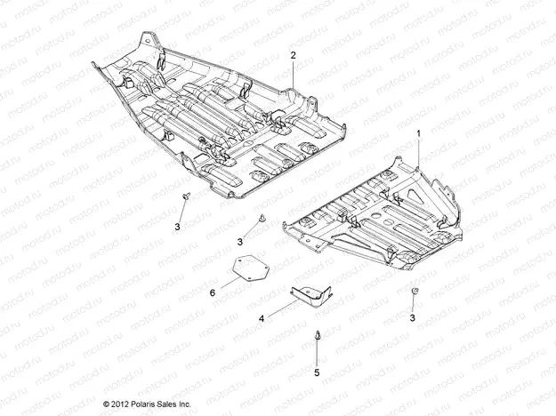 BODY | BODY, SKID PLATES - A13GH85AJ/EAK (49ATVSKIDPLATE13850SCRAM)
