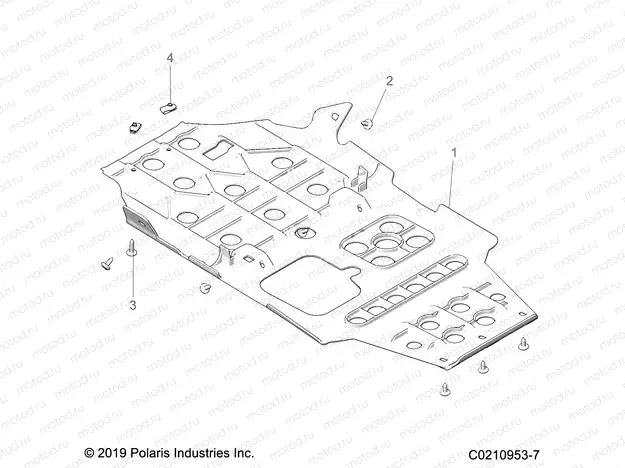 BODY | BODY, SKID PLATES - A23SLE95FK/S95CK/S95FK (C0210953-7)