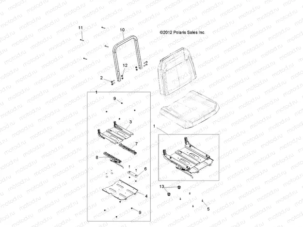 BODY | BODY, SLIDER, DRIVERS SEAT - R15RTA/E87 ALL OPTIONS (49RGRSEAT13SLIDER)