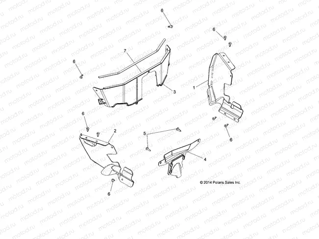 BODY | BODY, SPLASH SHIELDS - A15DAH57EJ (49ATVSHIELD15ACE570)