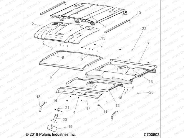 BODY | BODY, STD ROOF - R20RSU99/A/B (C700803)