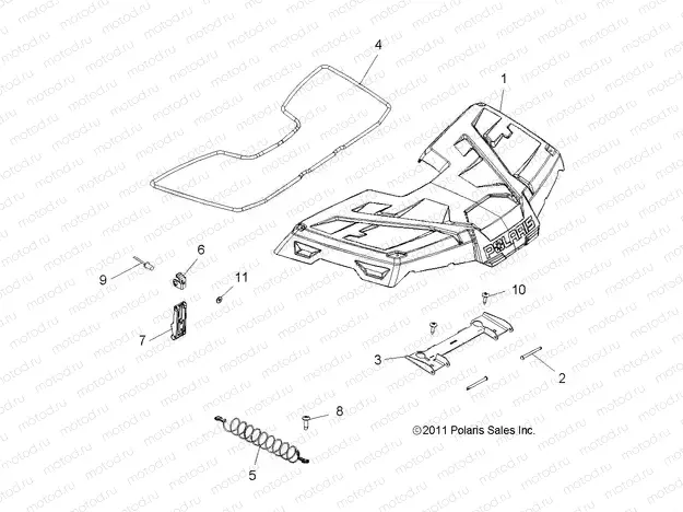 BODY | BODY, STORAGE, FRONT - A12MH50AD/AO/AQ/AX/AZ (49ATVSTORAGE12SP6X6)