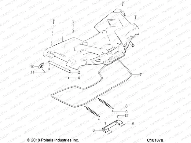 BODY | BODY, STORAGE, FRONT - A23SDE57P4 (C101878)