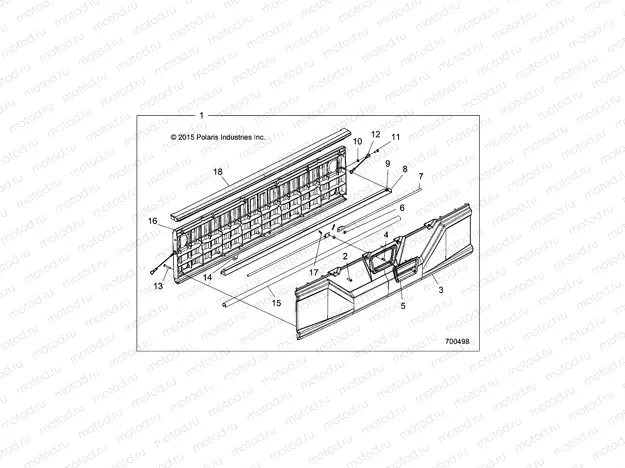 BODY | BODY, TAILGATE ASM. - R17RCA57A1/B1/A4/B4 (700498)