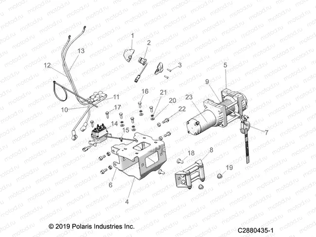 BODY | BODY, WINCH - A20SXE95KL/KR (C2880435-1)