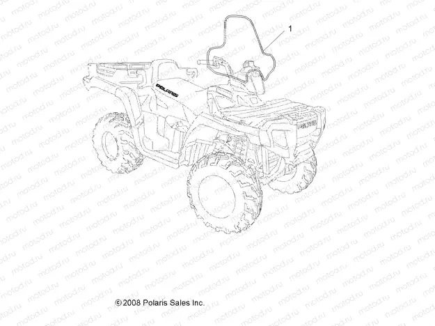 BODY | BODY, WINDSHIELD - A09TN76AL (49ATVWINDSHIELD09SPX2800)