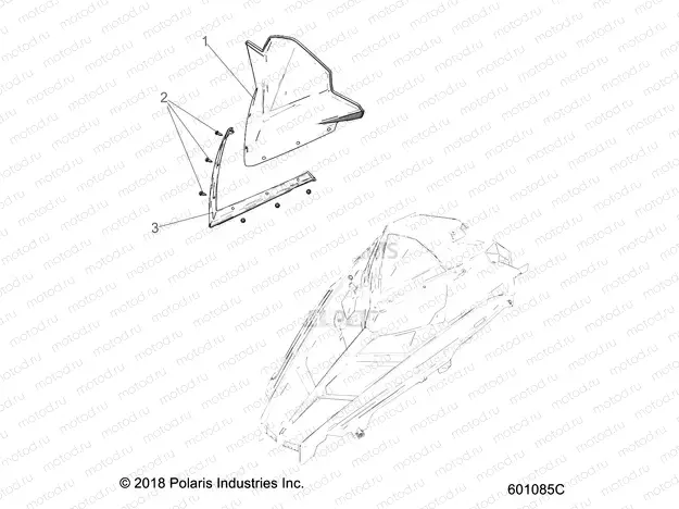BODY | BODY, WINDSHIELD - S20CEA5BSL (601085C)