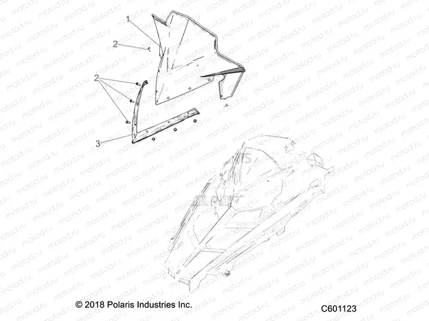 BODY | BODY, WINDSHIELD - S20CFE5BSL (C601123)