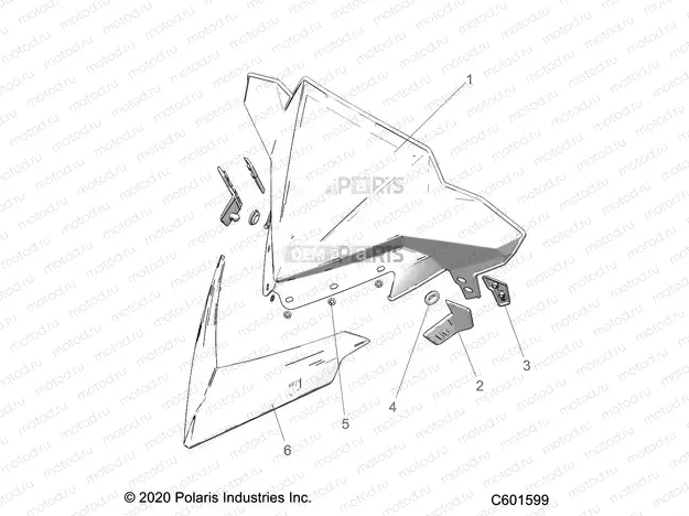 BODY | BODY, WINDSHIELD - S22TKL8RS/8RE ALL OPTIONS (C601599)