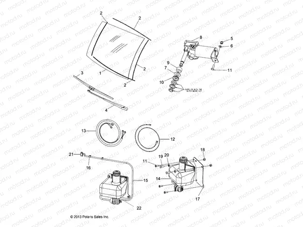 BODY | BODY, WINDSHIELD, WIPER, WASHER KIT and MOTOR - L15G2/4/6 ALL OPTIONS (49GEMBODY14WIPER)