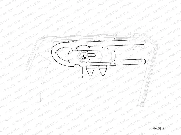 Bow-type lock installation set