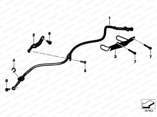 Bowden cable for parking brake