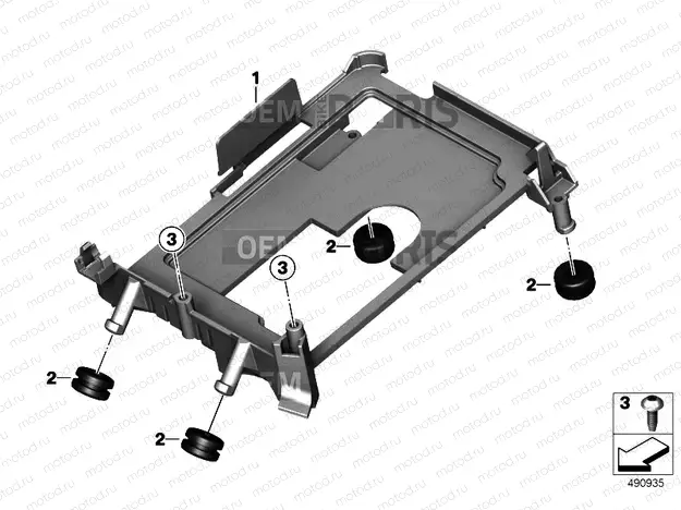BRACKET, CONTROL UNIT