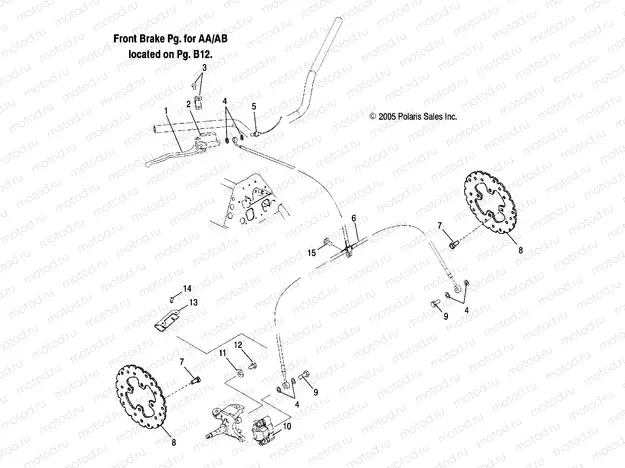 BRAKE | BRAKE, FRONT (AC)(AD) - A05PB20AC/AD (4999659965C07)