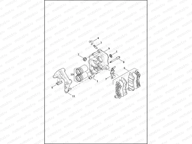BRAKE CALIPER, FRONT