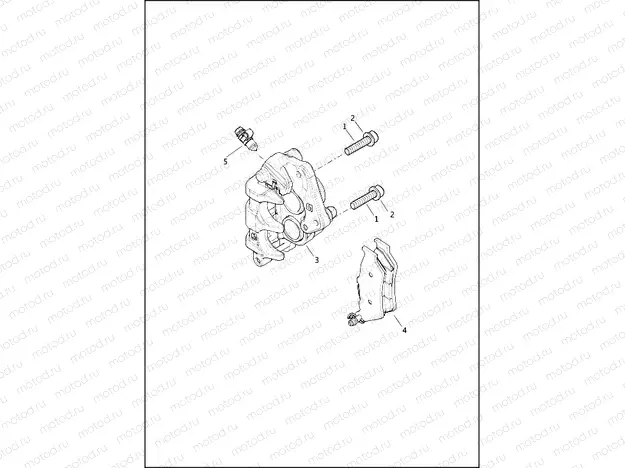 BRAKE CALIPER, FRONT