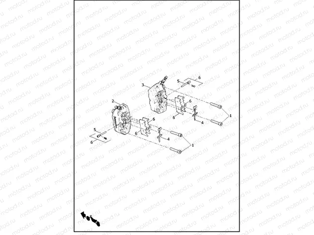 BRAKE CALIPER, FRONT