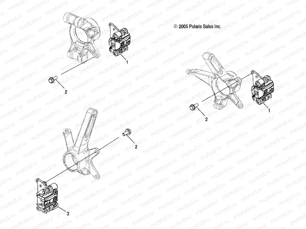 BRAKE CALIPER MOUNTING - A06LB27AA/LD27AA/AB/AC/AD (4999202079920207B01) | BRAKE CALIPER MOUNTING - A06LB27AA/LD27AA/AB/AC/AD (4999202079920207B01)