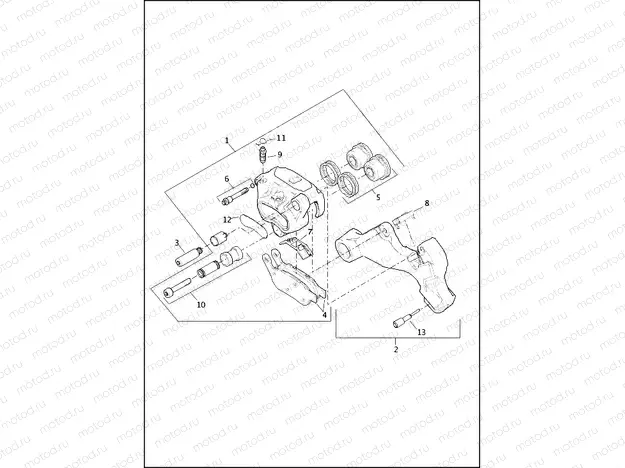 BRAKE CALIPER, REAR