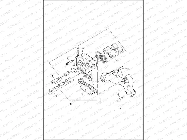 BRAKE CALIPER, REAR