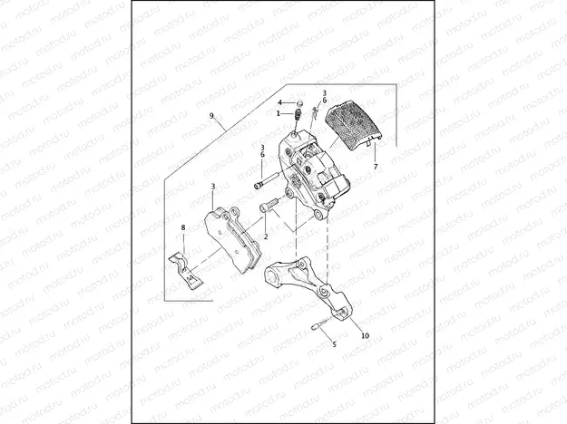 BRAKE CALIPER, REAR