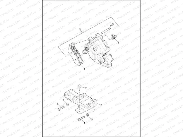 BRAKE CALIPER, REAR