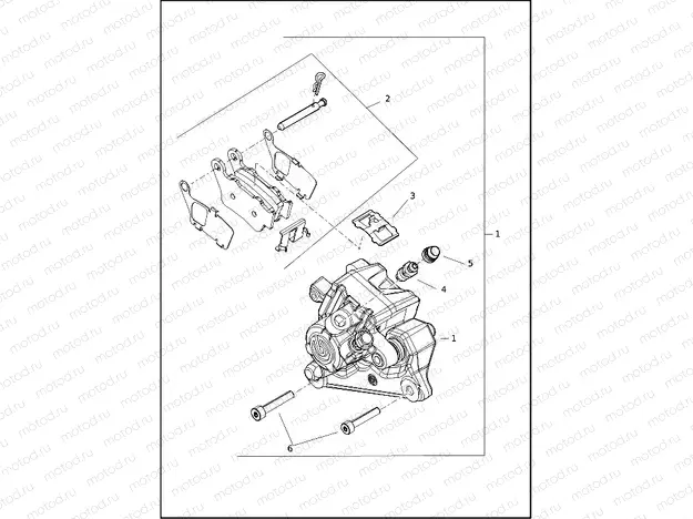 BRAKE CALIPER, REAR