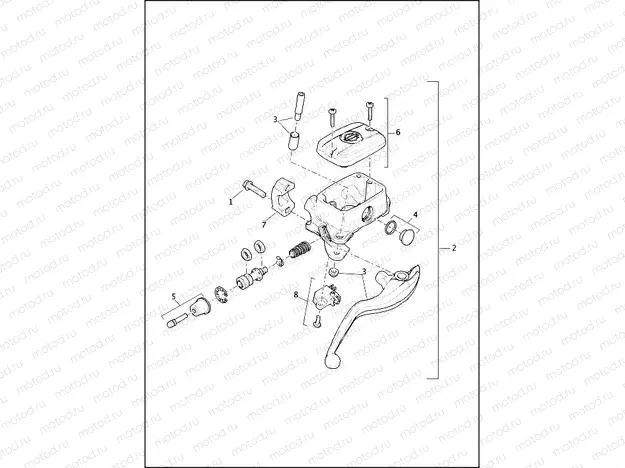 BRAKE CONTROL, FRONT - XG750A