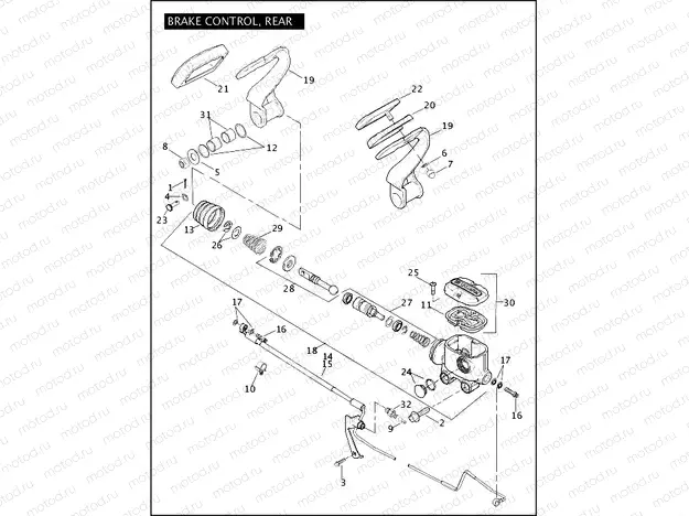BRAKE CONTROL, REAR