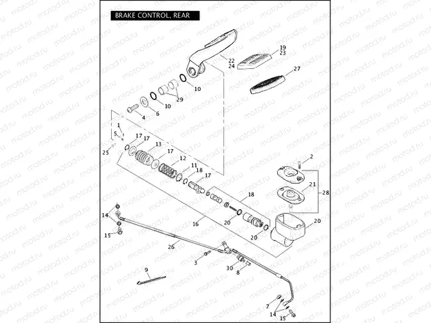 BRAKE CONTROL, REAR