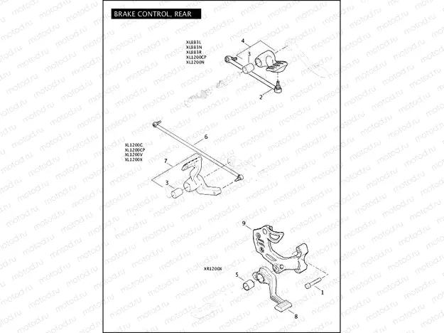 BRAKE CONTROL, REAR