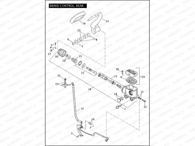BRAKE CONTROL, REAR