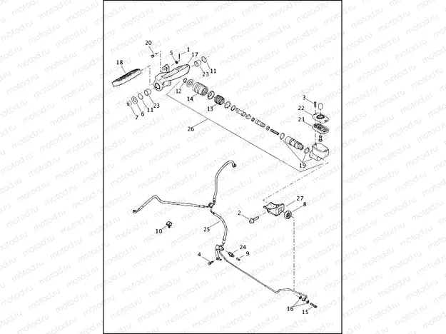 BRAKE CONTROL, REAR