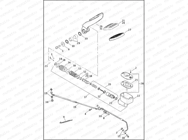 BRAKE CONTROL, REAR