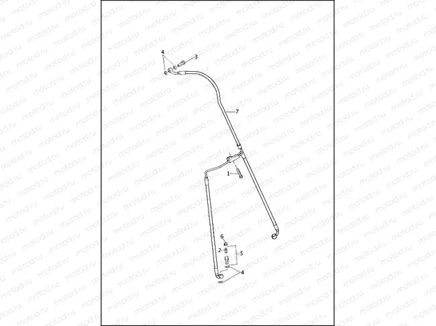 BRAKE LINE, FRONT - NON-ABS