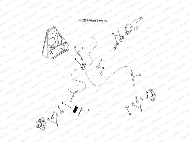 BRAKE LINES | BRAKE LINES, FRONT - A05MH68AP (4999609960B07)