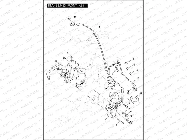 BRAKE LINES, FRONT, ABS