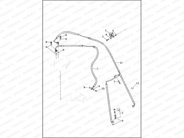 BRAKE LINES, FRONT - ABS