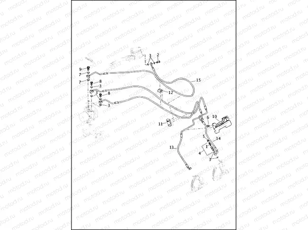 BRAKE LINES, FRONT - ABS