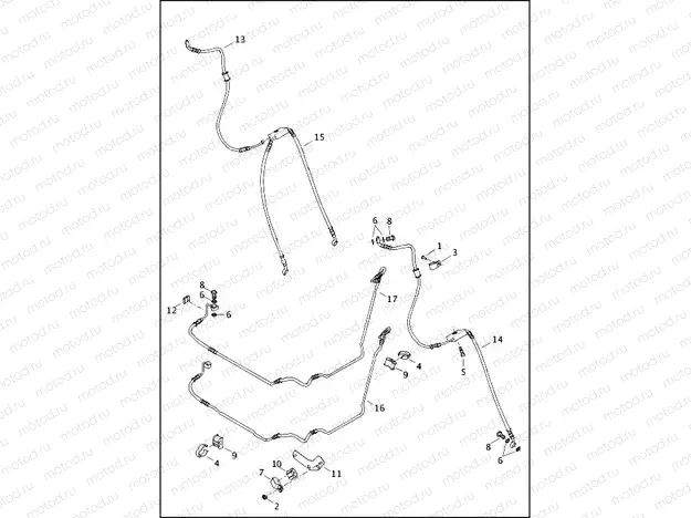 BRAKE LINES, FRONT - ABS